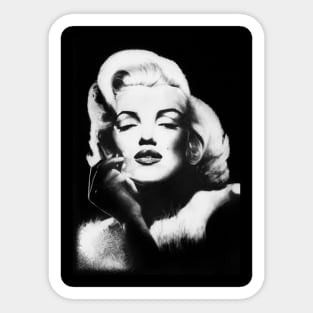 Marilyn Monroe pencil artwork Sticker